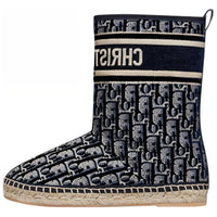 DIOR Women's Chez Moi Granville Ankle Boot 'DIOR Oblique - Deep Blue'