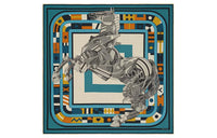 HERMES Silk Scarves Men Multicolor