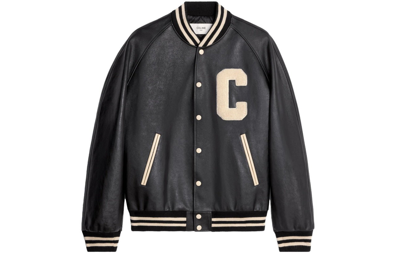 CELINE Oversized Teddy Jacket In Calfskin