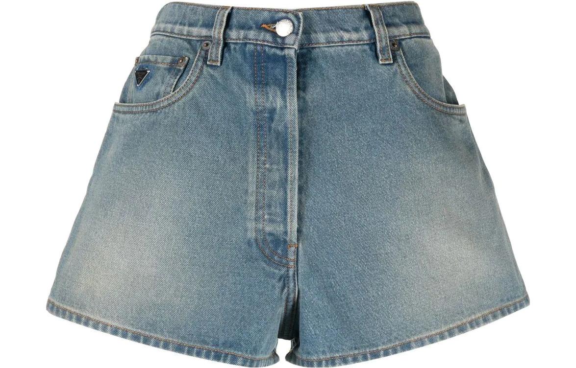 PRADA Denim Shorts Women's Blue