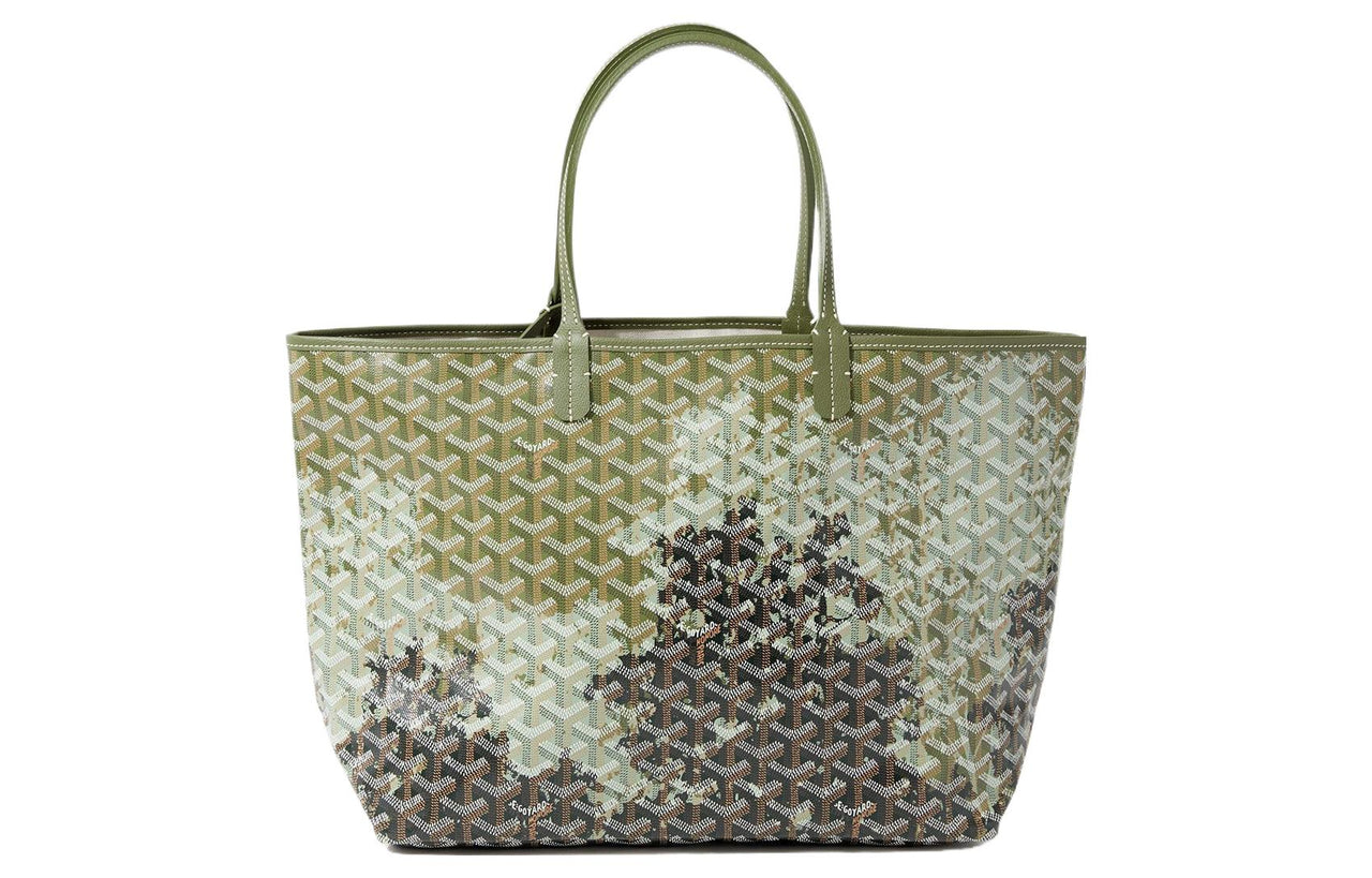 GOYARD Saint Louis Canvas With Leather Combo Bag Tote Shoulder Bags Handbags Small Size Unisex Mori Style Tri-Color