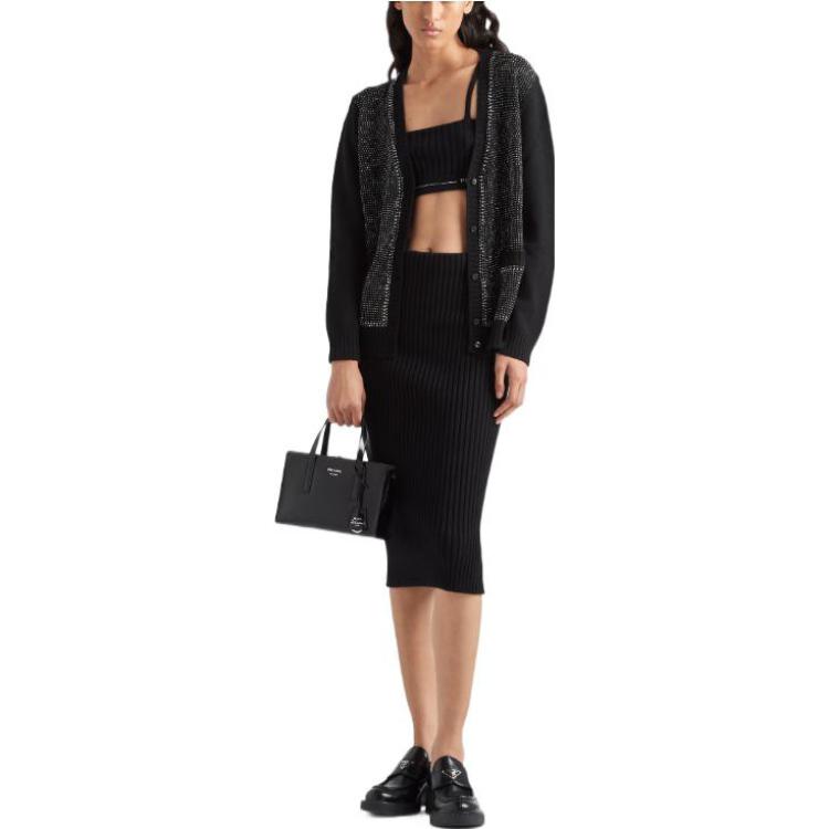 PRADA Cashmere Sweaters Women's Gray
