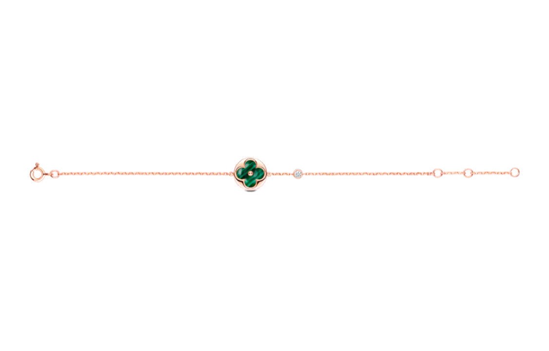 LOUIS VUITTON Color Blossom Bb Sun Bracelet Pink Gold Malachite And Diamond