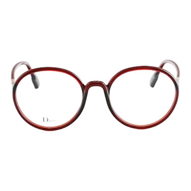 DIOR Plate Frame Oval Eyeglass Frames Unisex Multicolor