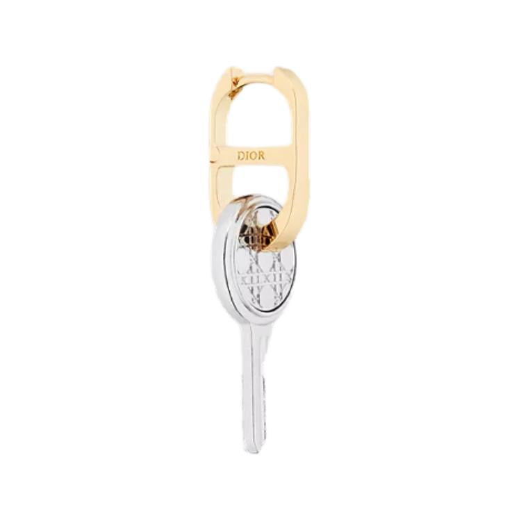 DIOR Gold-Plated Earrings Men's Gold