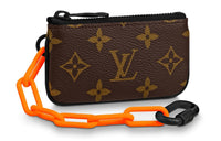 LOUIS VUITTON Pochette Cles Monogram Orange Brown