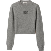 MIU MIU SS24 Cashmere Sweater Women's Gray