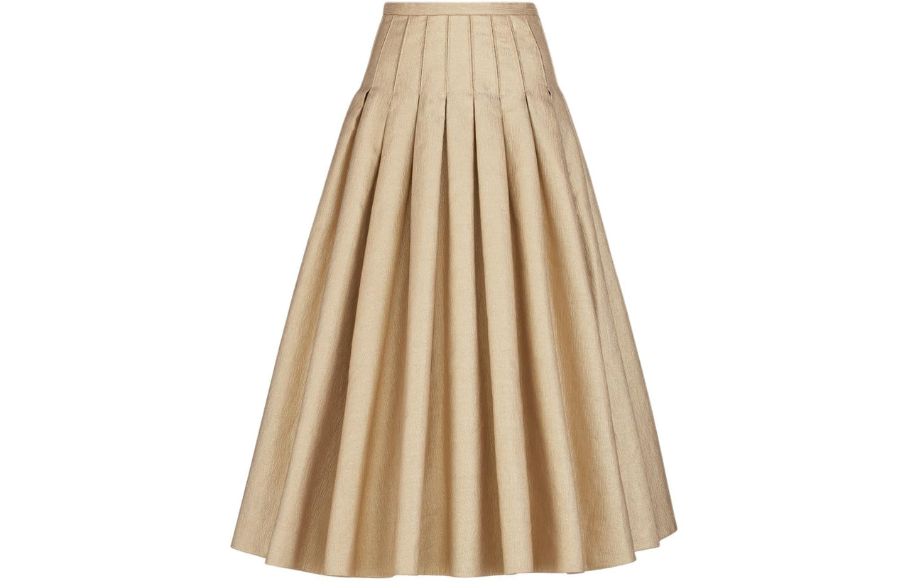DIOR SS24 Casual Long Skirts Women's Gold