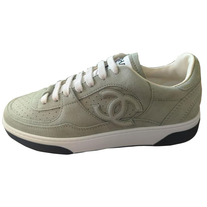 CHANEL 23A Low-Top Skateboard Shoes Women's Green