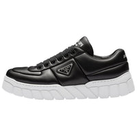 PRADA Wear-Resistant Low-Top Sports Casual Shoes Men's Black White