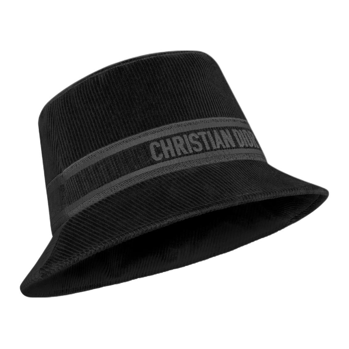 DIOR Cotton Bucket Hats Women's Black