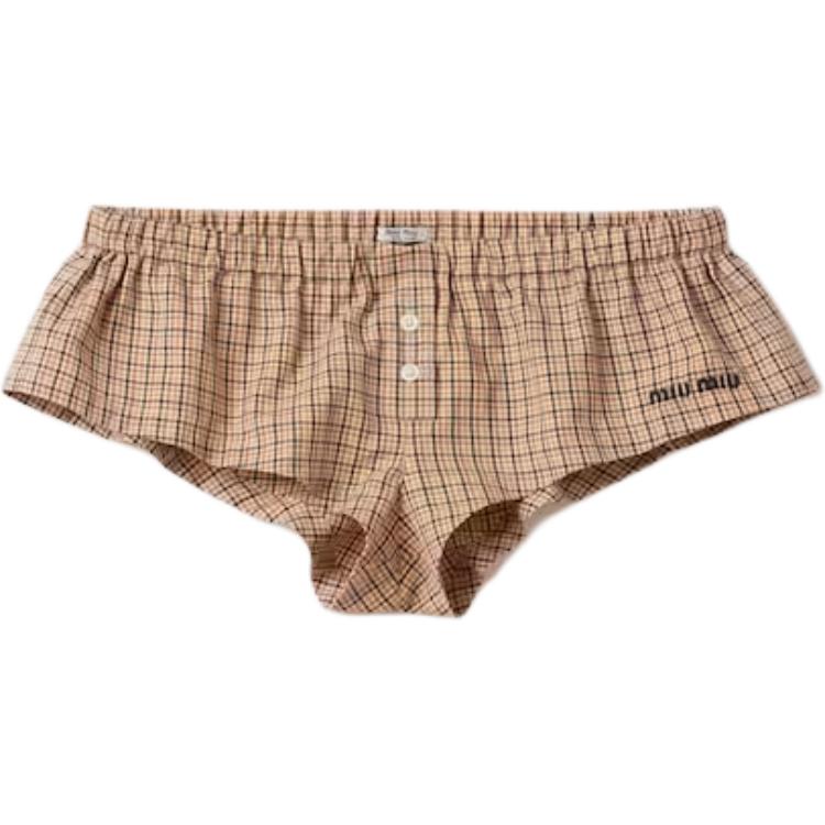 MIU MIU Casual Shorts Women's Khaki