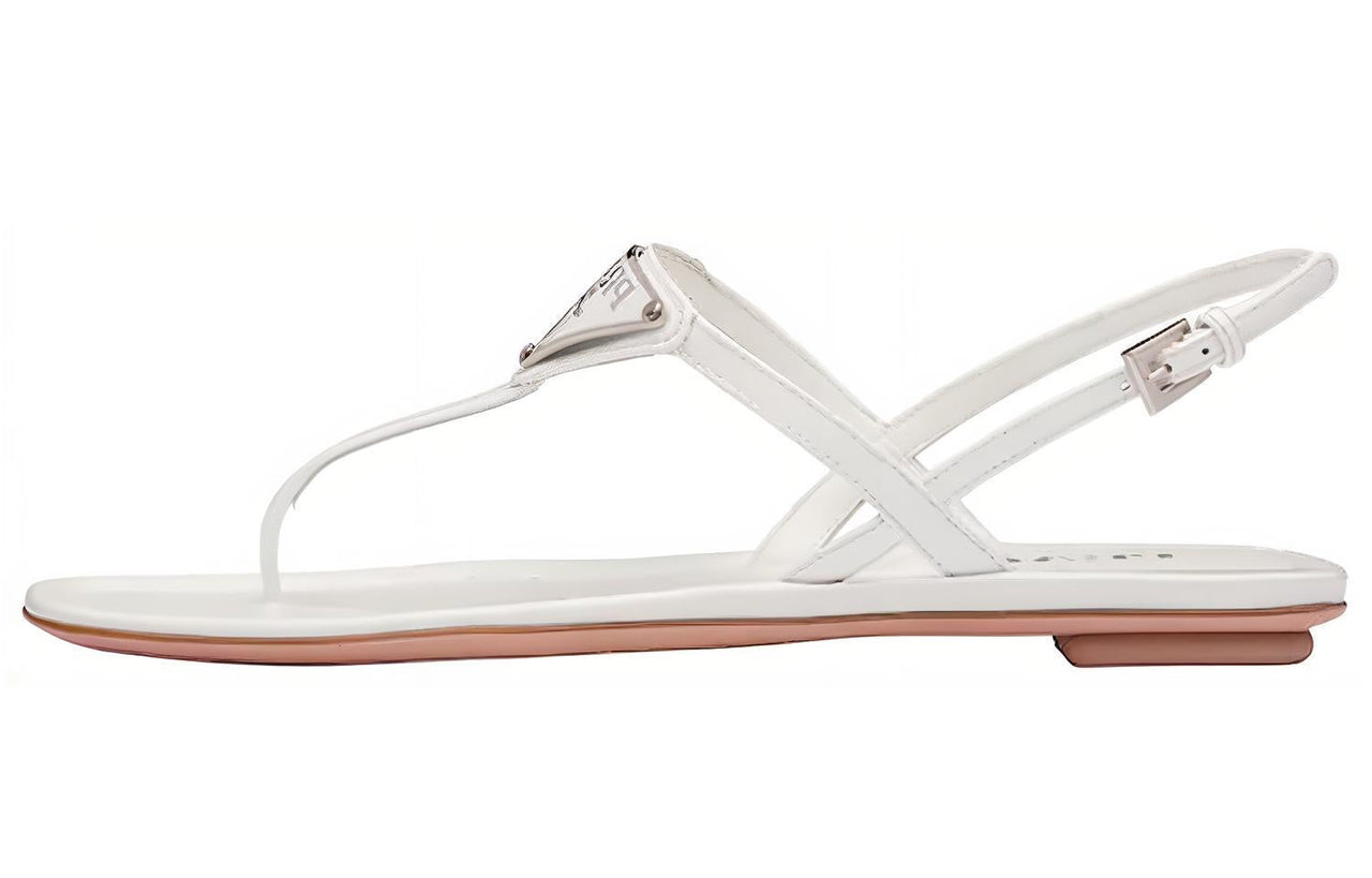 PRADA Cross Strap Sandals 'White' Women's