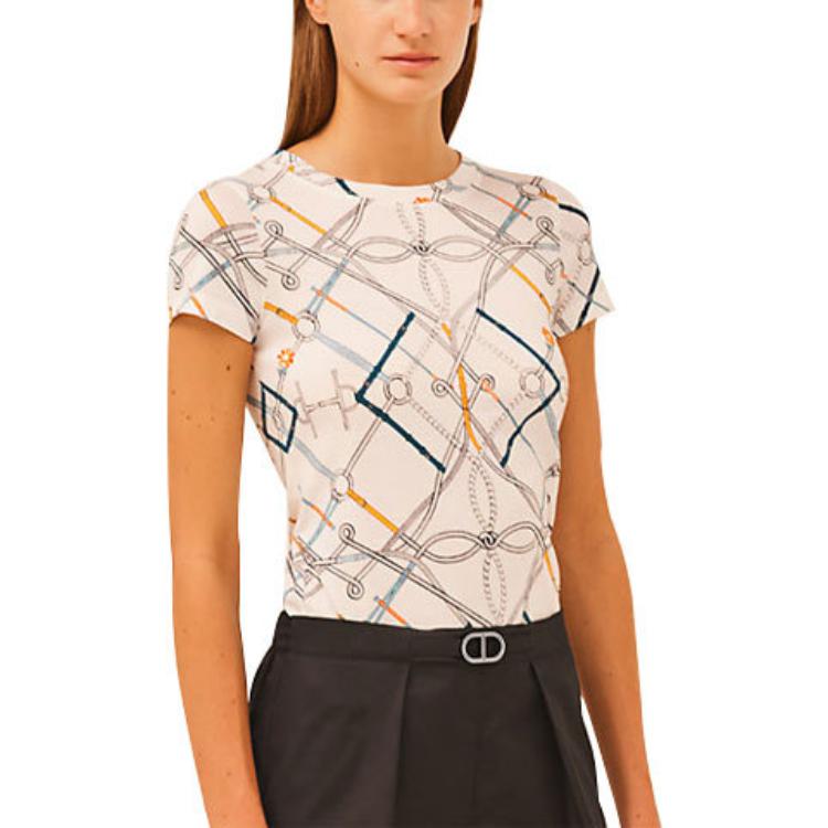 HERMES T-Shirts Women's Ecru