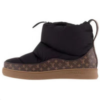 LOUIS VUITTON Ankle-Length Snow Boots Women's Black