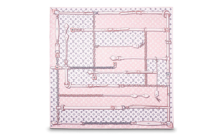 LOUIS VUITTON Monogram Confidential Silk Scarves Women's