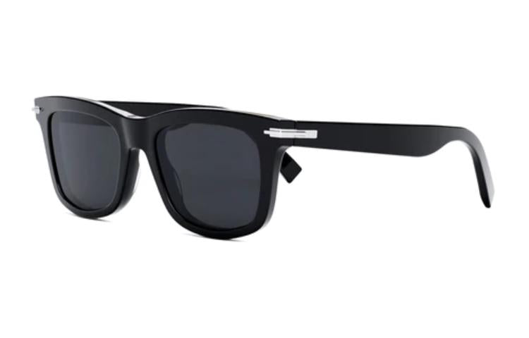 DIOR Acetate Irregular Shape Sunglasses Women's Black