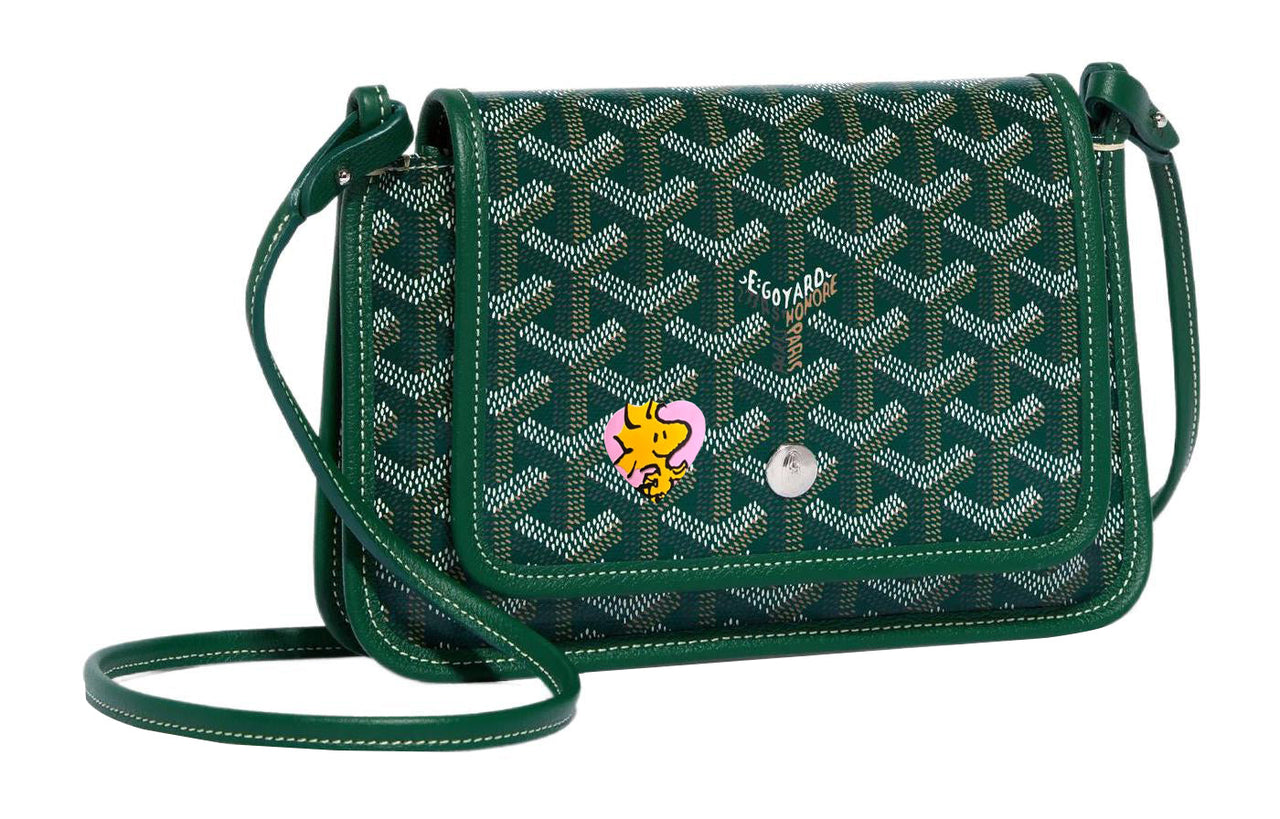 GOYARD Plumet Canvas With Leather Envelope Bag Handheld Shoulder Bag Crossbody Bag Small Size Unisex Green/Pink