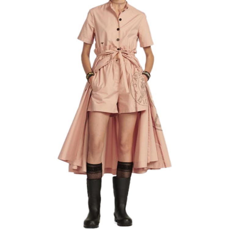 DIOR Short-Sleeved Dresses Women's Pink