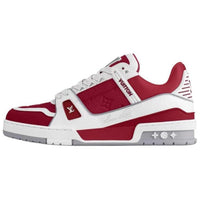 LOUIS VUITTON Trainer Low-Top Skateboard Shoes Men's Red