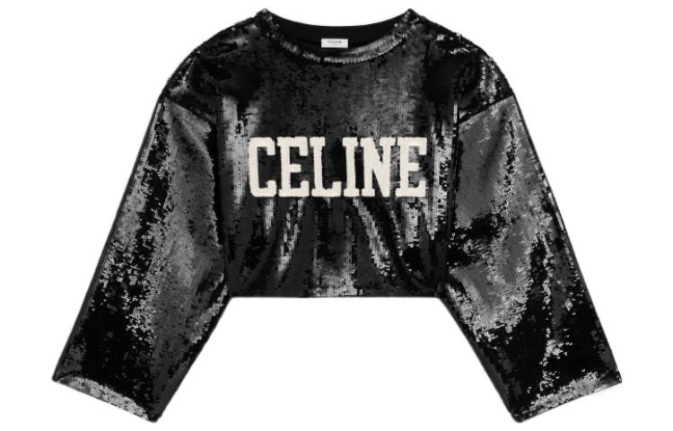 CELINE Crop Tops Women's Black