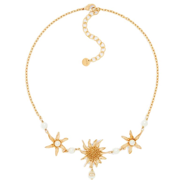 DIOR Metal Necklaces Women's Gold