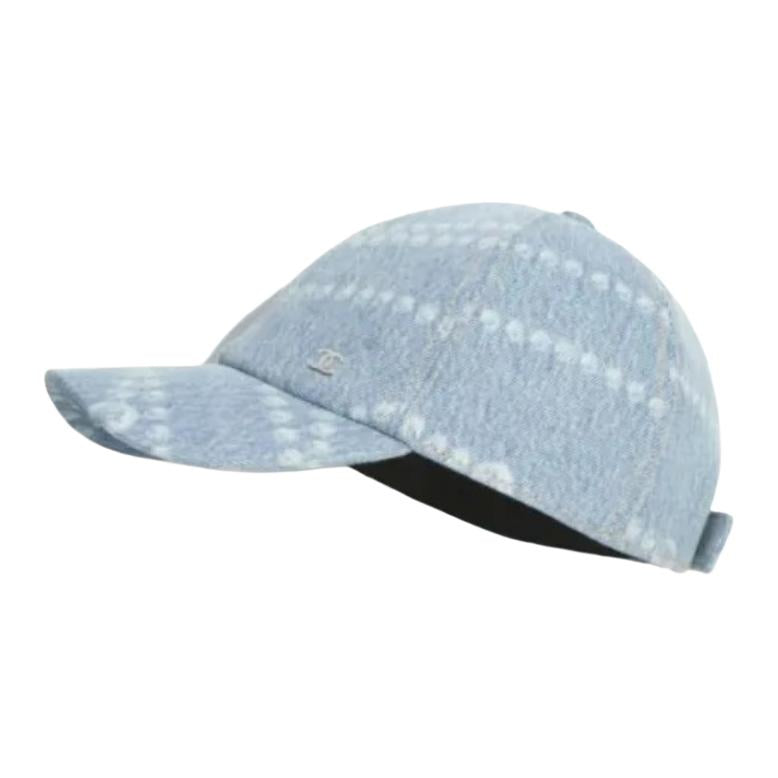 CHANEL Baseball Caps Unisex Blue