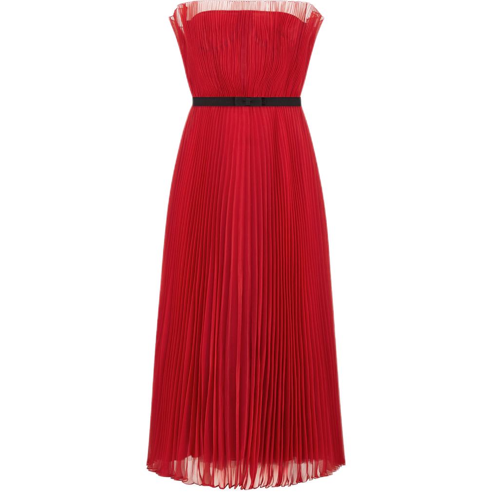 DIOR Sleeveless Dress Women's Red