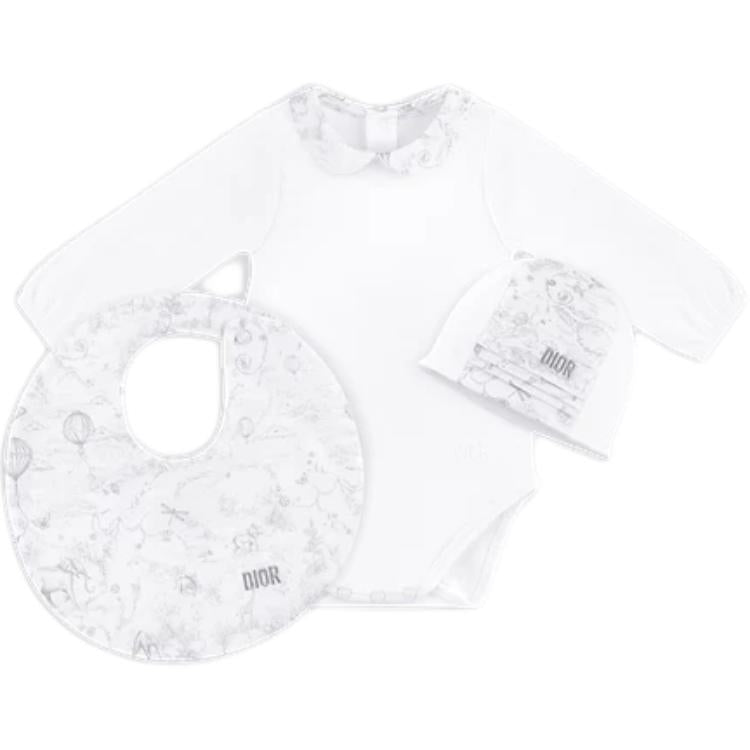 DIOR Jumpsuit Gray White Infant And Toddler