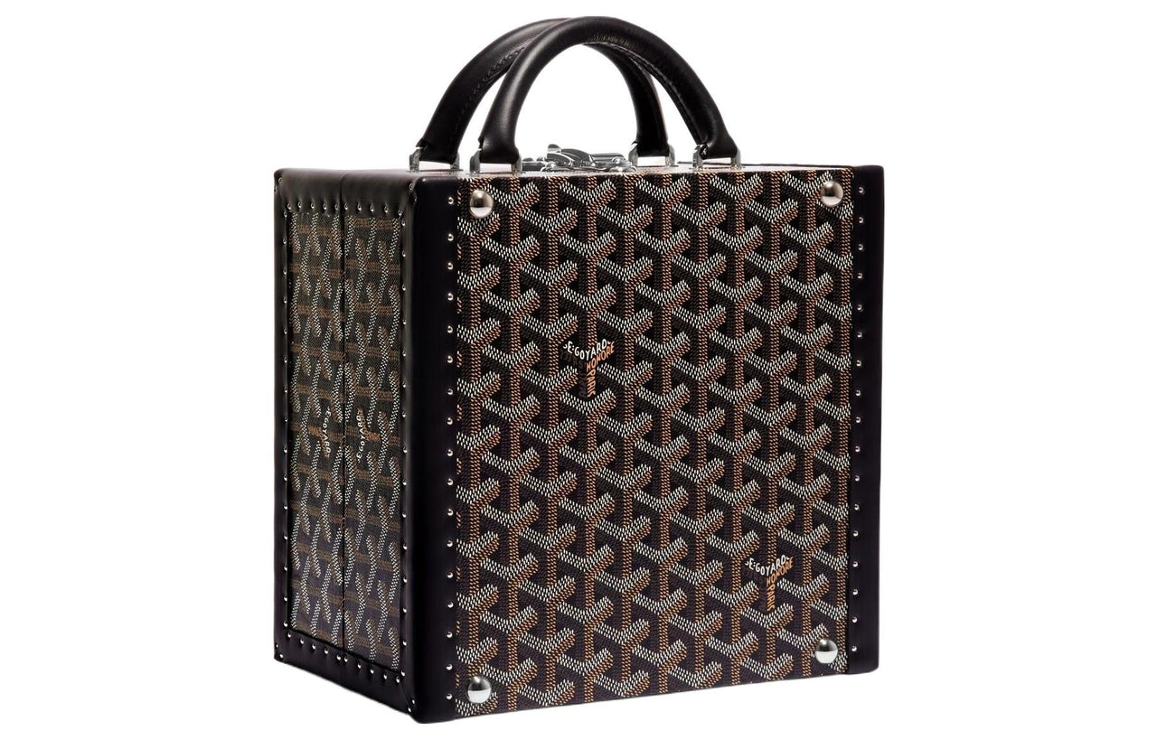 GOYARD Canvas With Leather Portable Pet Handbag Merch Unisex Black