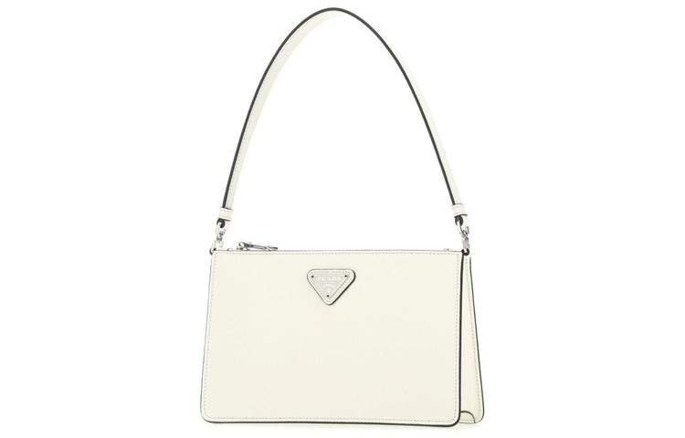 PRADA Cow Leather Shoulder Bag Handbag Shoulder Bag Women's White