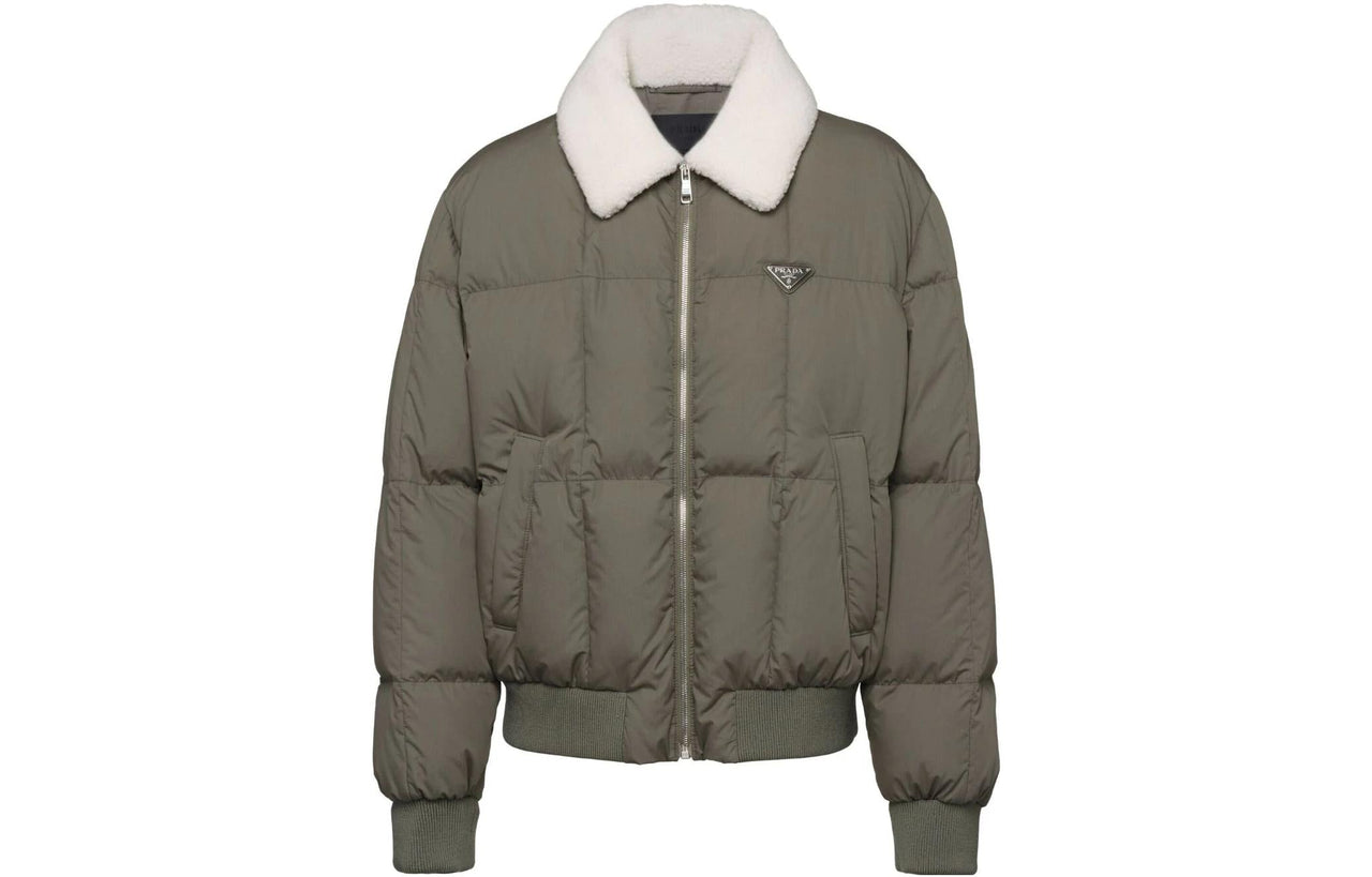 PRADA Down Jackets Men Dark Green
