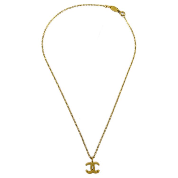 CHANEL 1990s Cc Charm Necklace