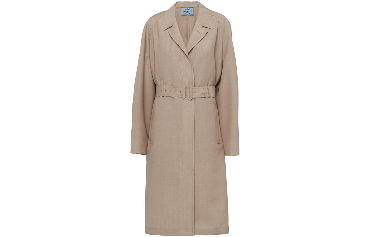 PRADA Coats Women's Gray Ropes