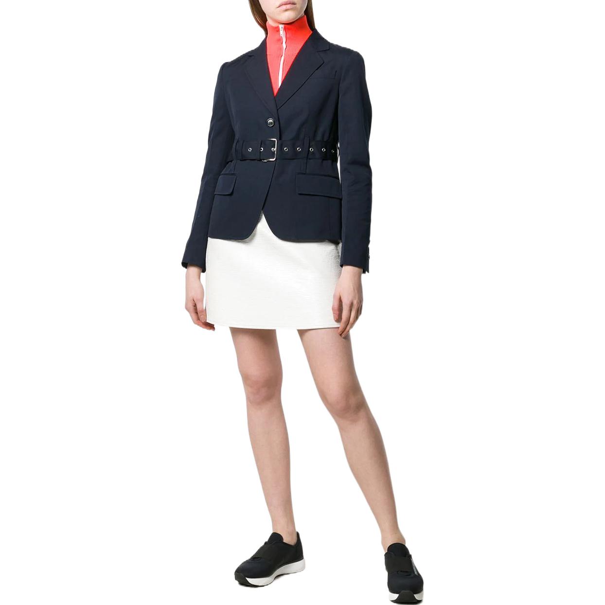 PRADA Business Suits Women's Gray Green
