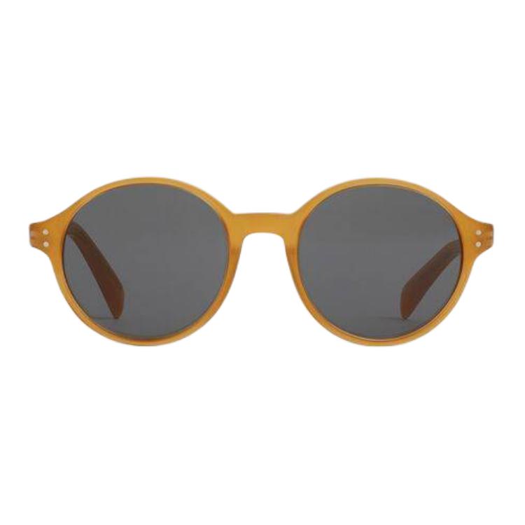 CELINE Acetate Round Sunglasses Women's Yellow