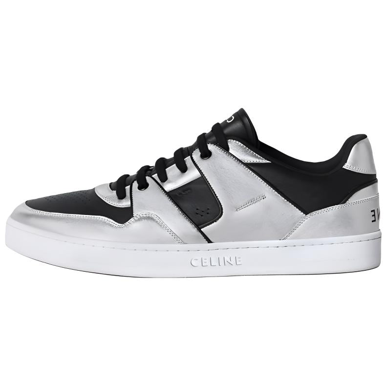 CELINE CT-04 Low-Top Stylish Skateboarding Shoes Men's Silver Black Vintage Version