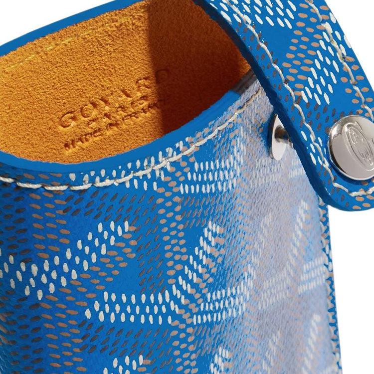 GOYARD Montmartre Canvas With Leather Eyeglass Pouch Small Size Unisex Blue