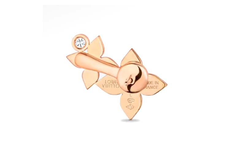 LOUIS VUITTON Idylle Blossom Left Earring Pink Gold And Diamonds - Per Unit