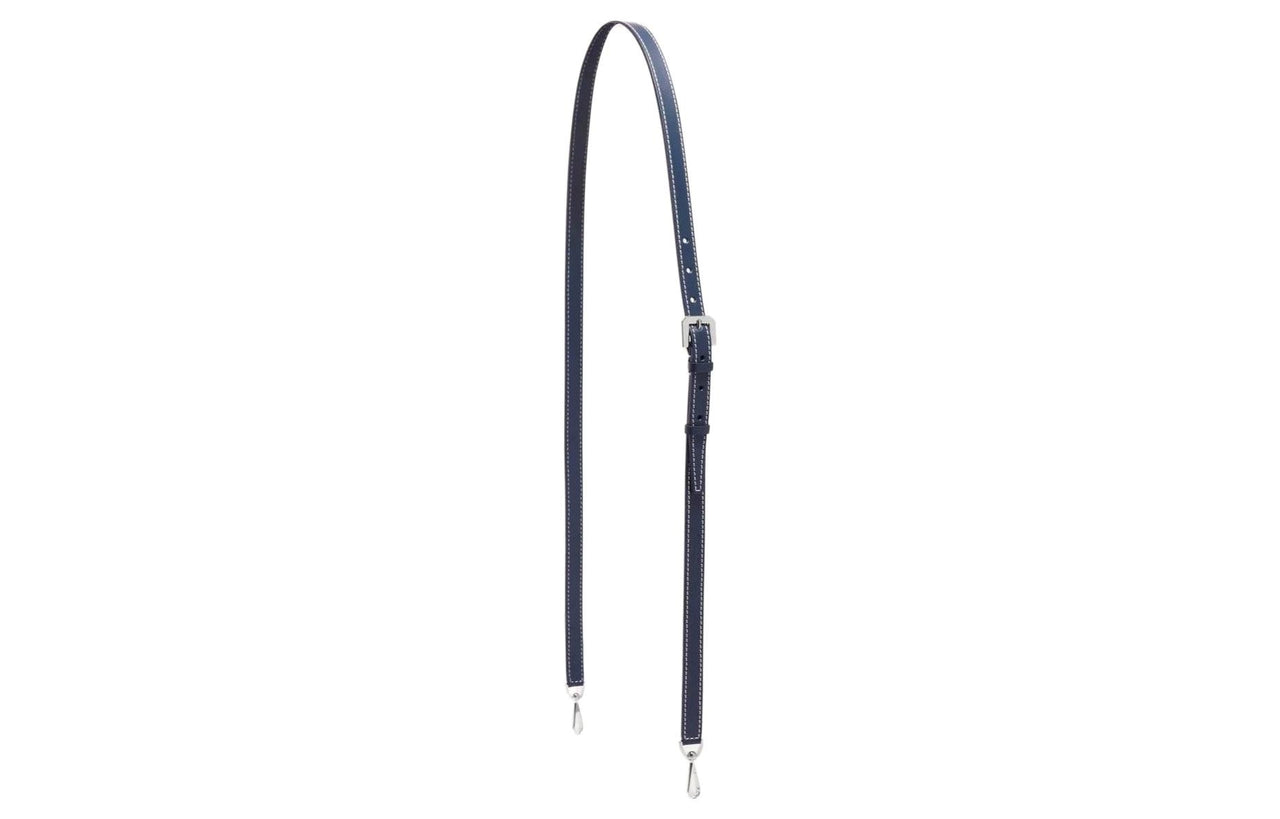 GOYARD Cow Leather Bag Straps Small Size Unisex Marine Blue