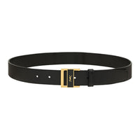 SAINT LAURENT Gio Logo Plaque Belt