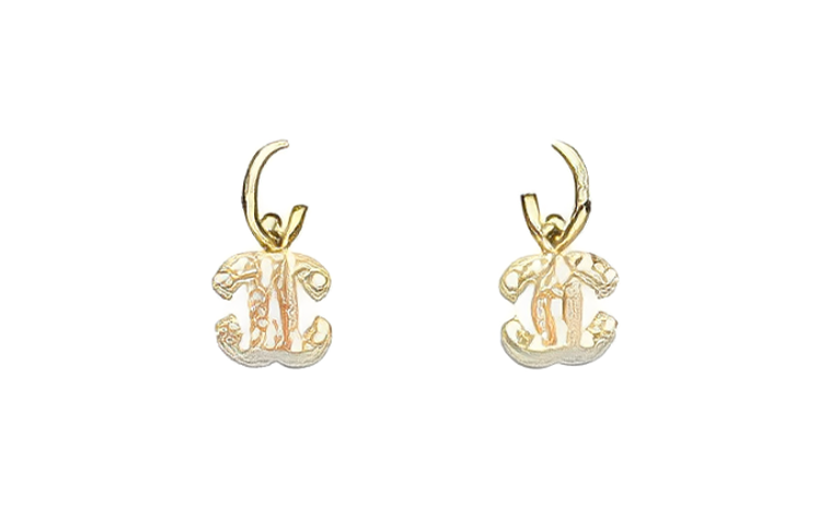 CHANEL - Earrings Women's Pink White