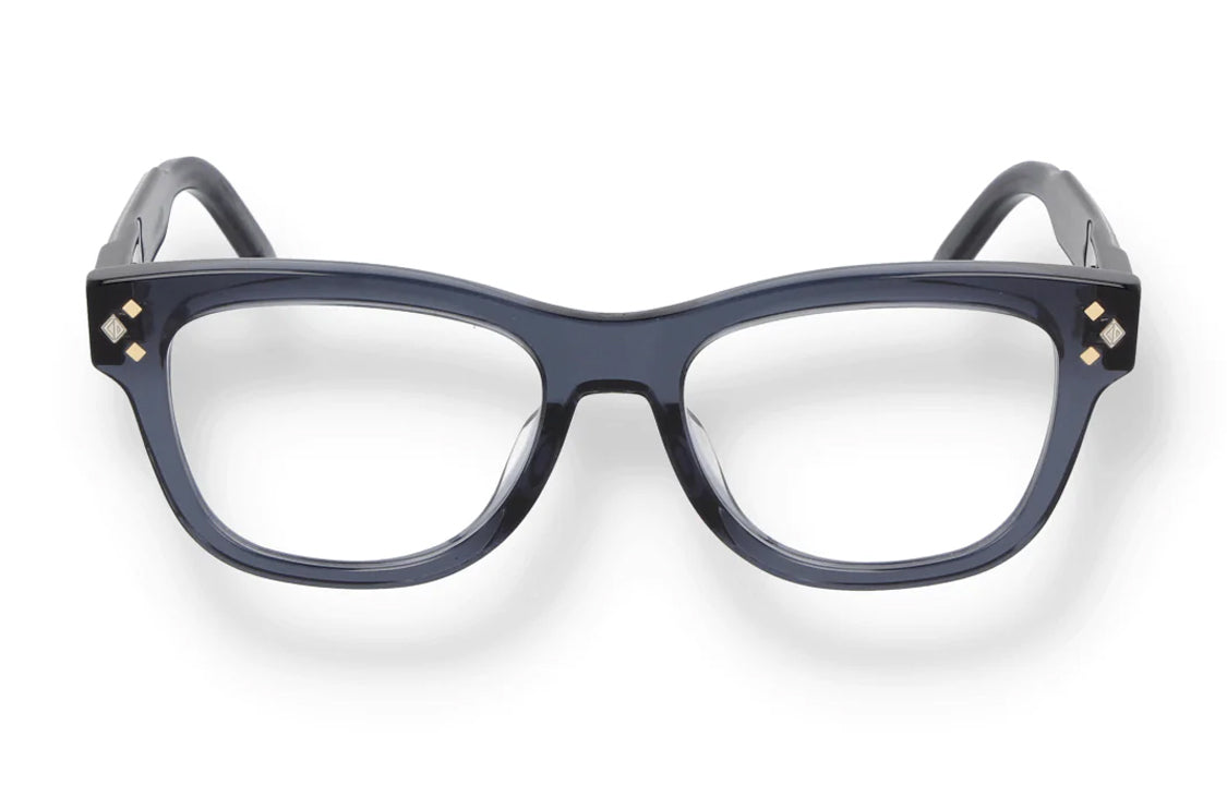 DIOR Acetate Irregular Shape Eyeglass Frames Women's Blue