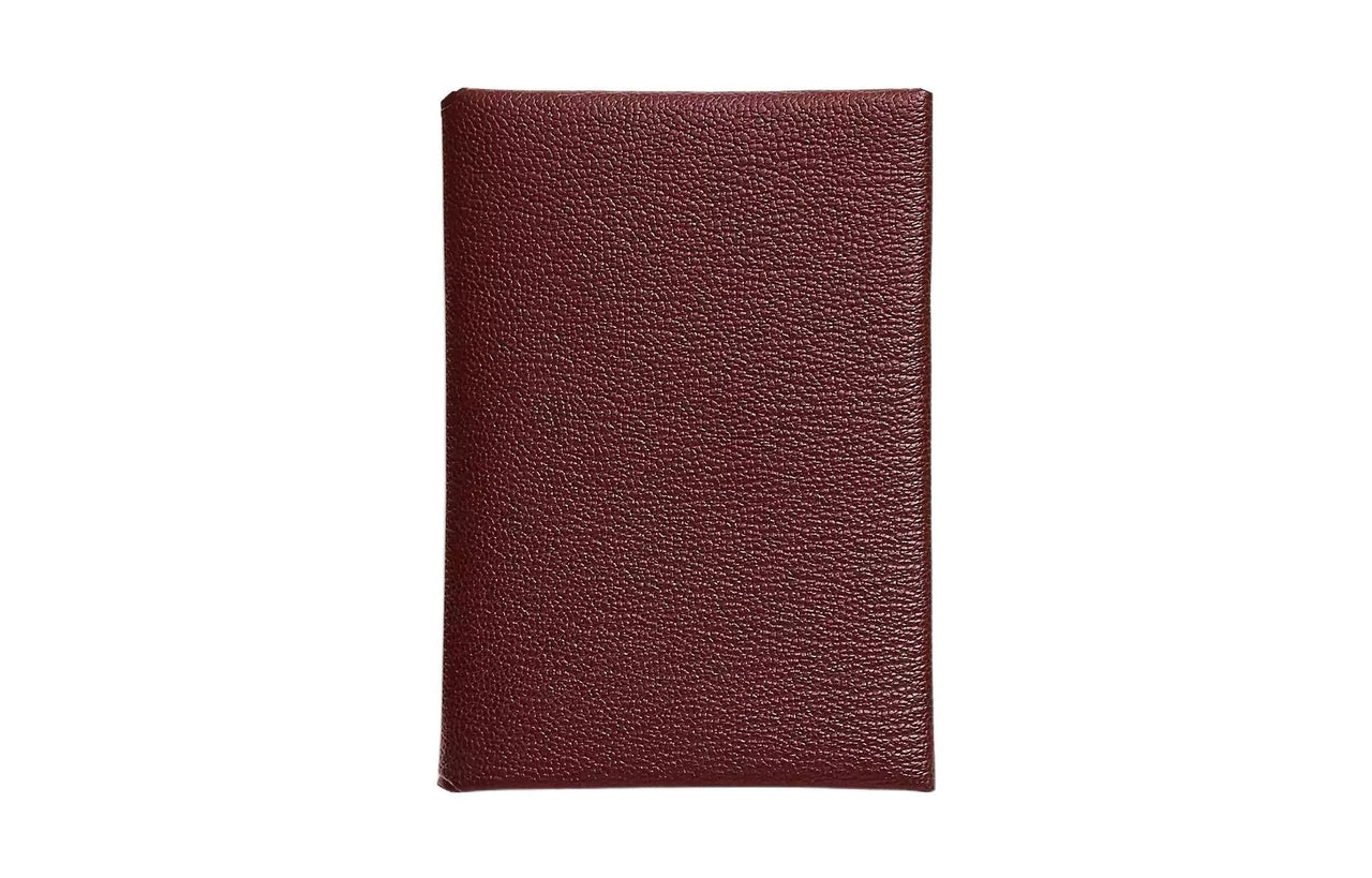 HERMES Calvi Mysore Goat Skin Card Holder Women's 55 Rouge Hermes Red