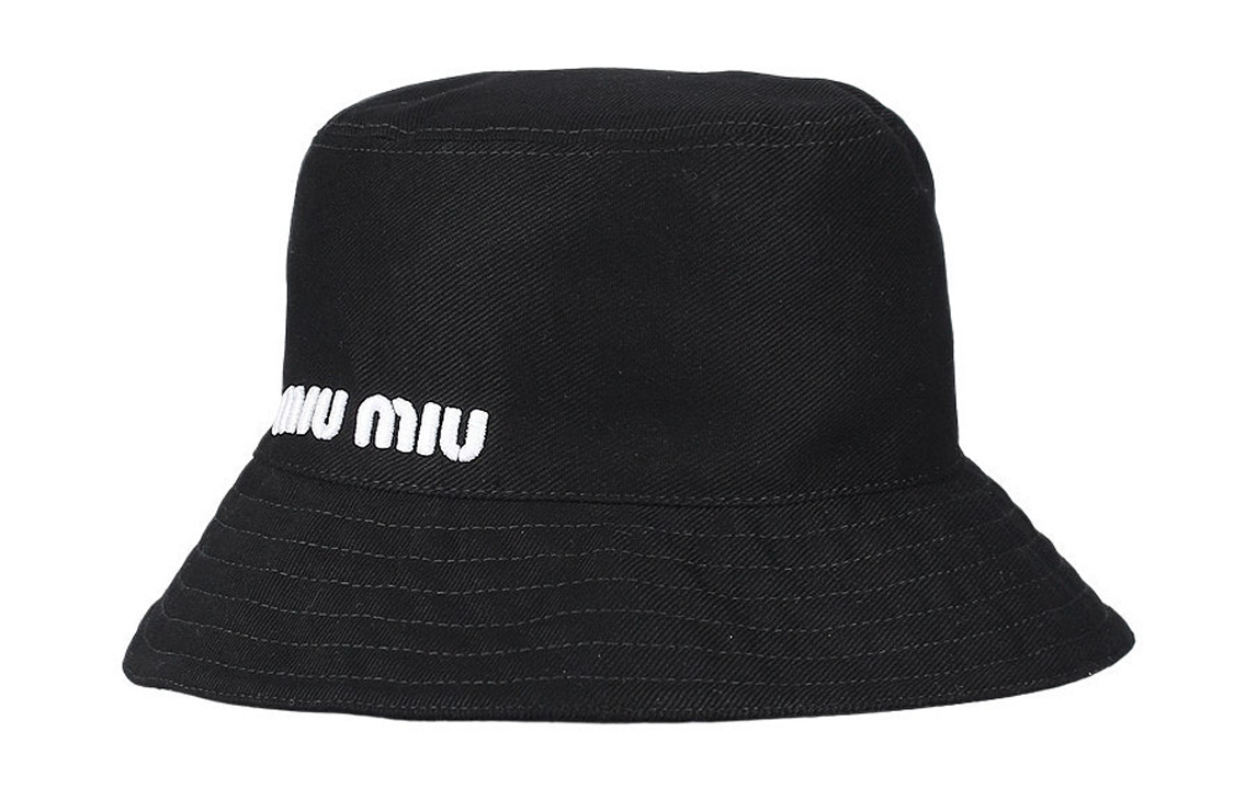 MIU MIU Polyester Bucket Hats Women's Black