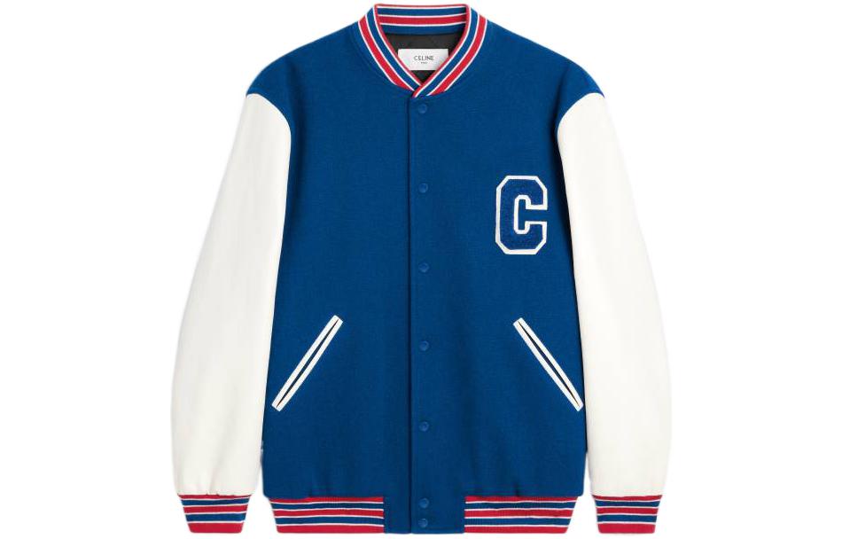 CELINE Baseball Jacket Women's Blue
