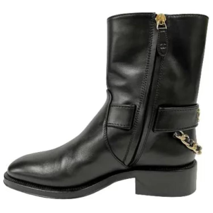 CHANEL Fashion Ankle Boots Women's Black