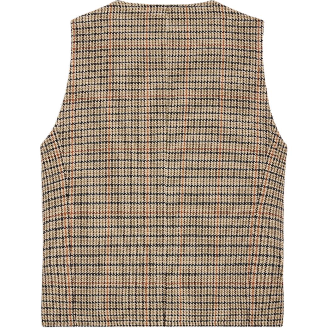CELINE Double breasted Vest In Houndstooth Wool