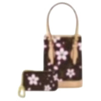 LOUIS VUITTON X Takashi Murakami Nano Bucket Sakura Brown