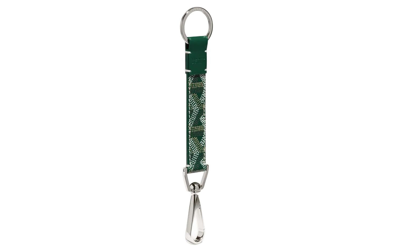 GOYARD Canvas With Calfskin Keychain Bag Accessory Unisex Green